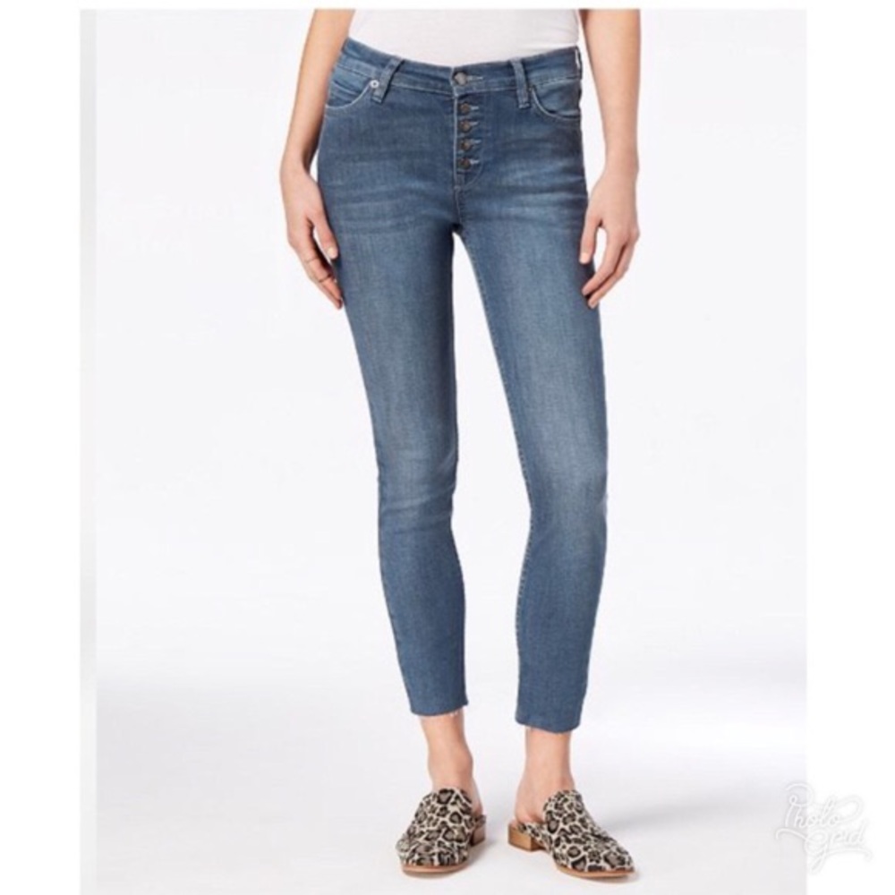 Free People Reagan Raw Hem Skinny Jeans Size 25